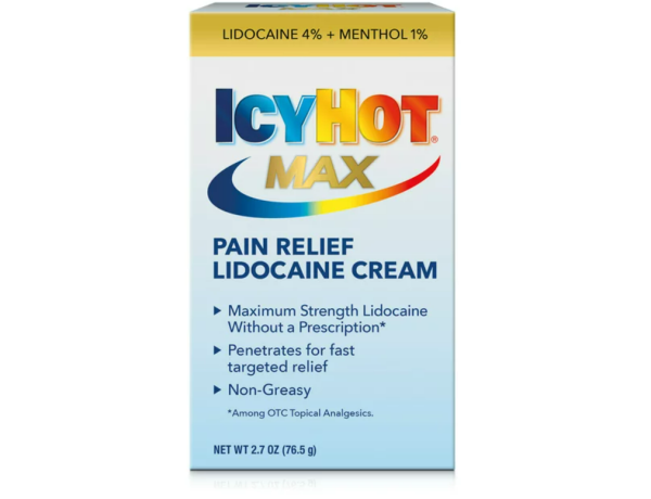 Icy Hot Max Strength Crema para aliviar el dolor con lidocaína + mentol Cheap