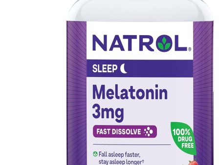 Melatonina Natrol 3 mg. Fast Dissolve - 100 tabletas de Disolucion Rapida. on Sale