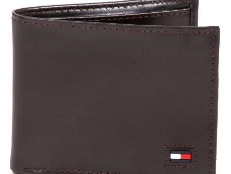 Billetera Tommy Hilfiger Hombre Piel Café Bifold Original M33 Fashion