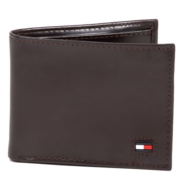 Billetera Tommy Hilfiger Hombre Piel Café Bifold Original M33 Fashion