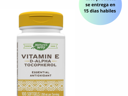 Nature s Way Vitamina E, 100 cápsulas blandas Discount