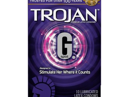 G. Spot Trojan Condones Lubricados Premium - 10 Unidades For Sale