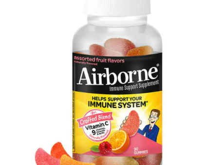 Airborne con 9 vitaminas y vitamina C  , 90 gomitas For Sale