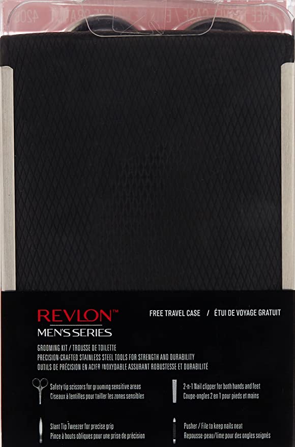 REVLON Mens Series- Kit de Aseo para Hombre - Pack de 4 piezas de acero inoxidable Online