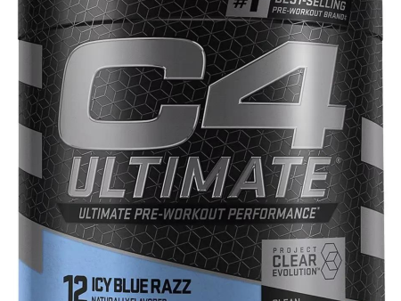 Suplemento preentrenamiento C4 Ultimate 12 porciones azul helado Razz Online Sale