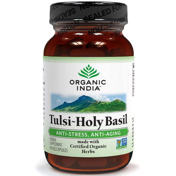 Tulsi (Holy Basil) Formula, With Organic Herbs, 90 Vegetarian Capsules, Organic India Cheap