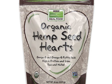 Organic Hemp Seed Hearts, Raw & Hulled, 8 oz, NOW Foods For Cheap