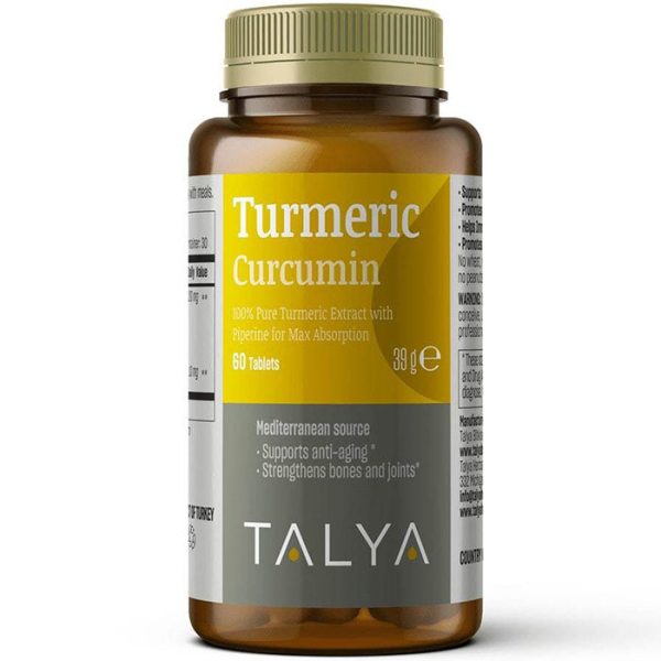 Turmeric, 60 Vegetarian Tablets, Talya Herbal Supply