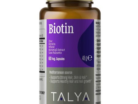 Biotin, 60 Vegetarian Capsules, Talya Herbal Fashion