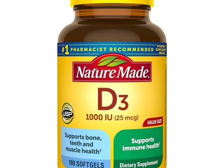 Nature Made D3 1000IU (25mcg) , capsulas For Sale