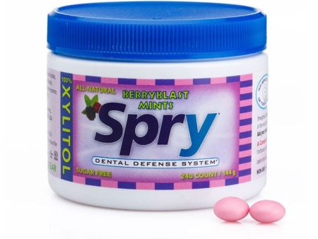 Spry Xylitol Mints - Berry Blast, Sugar Free, 240 ct Jar, Xlear (Xclear) Hot on Sale