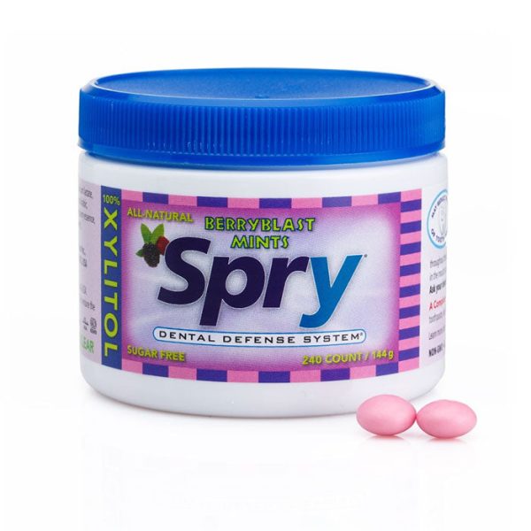 Spry Xylitol Mints - Berry Blast, Sugar Free, 240 ct Jar, Xlear (Xclear) Hot on Sale