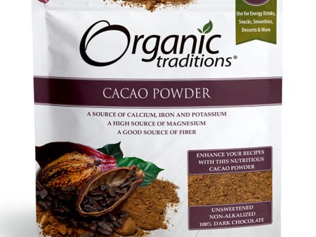 Organic Cacao Powder, Value Size, 16 oz (454 g), Organic Traditions For Cheap