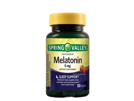 Melatonina de 5mg. Spring Valley Sabor a Fresa - 120 Tabletas For Sale