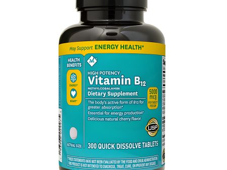 Vitamina B12 5000 mcg 300 tabletas Member`s Mark Cheap