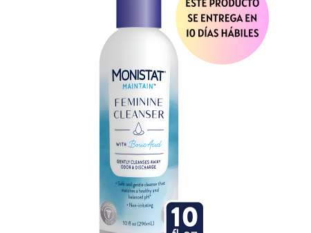 Monistat Limpiador Femenino con Ácido Bórico, Lavado Femenino Sin Fragancia, 296ml For Cheap