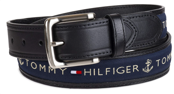 Tommy Hilfiger correa de cuero para hombre For Cheap