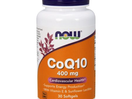 CoQ10 400mg, Coenzyme Q10 30 Softgels, NOW Foods Online now