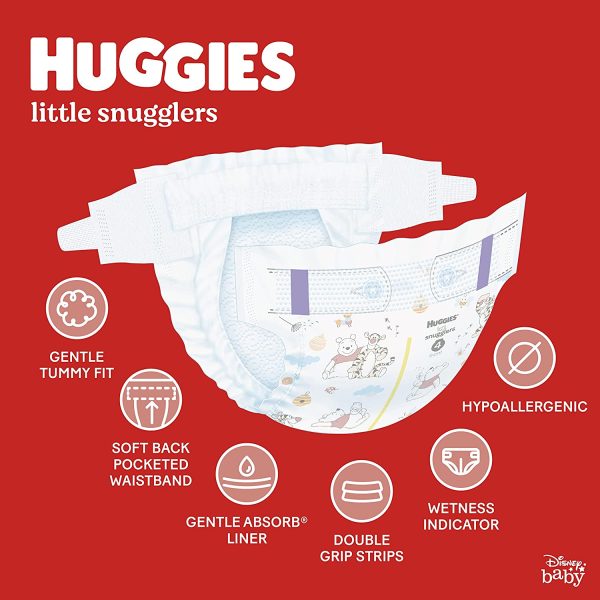 Pañales para bebés Little Snugglers Plus de Huggies Tallas  1 - 2 - 64 Pañales - sin caja Cheap