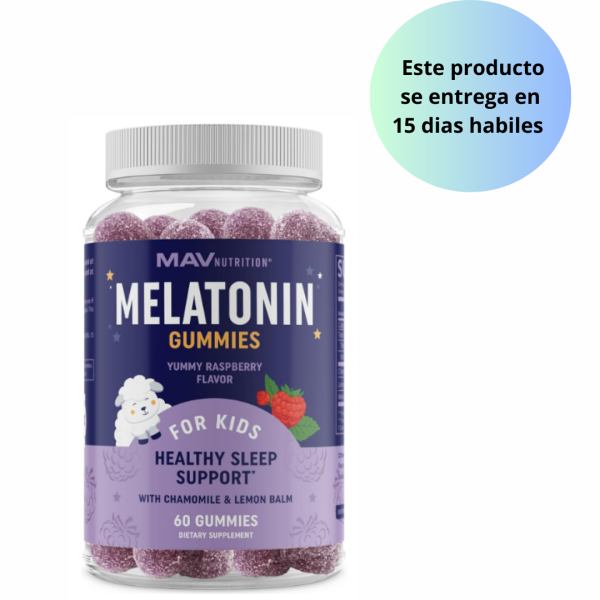 Melatonina para niños 0.5mg , 60 gomitas - MAV Nutrition Online now