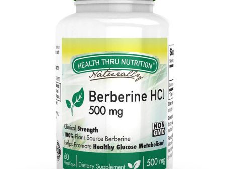 Berberine HCL 500 mg, Value Size, 120 VegeCaps, Health Thru Nutrition Online now