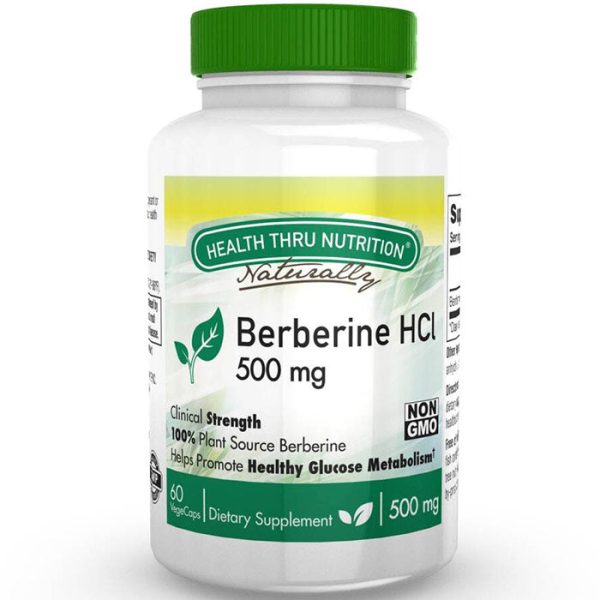 Berberine HCL 500 mg, Value Size, 120 VegeCaps, Health Thru Nutrition Online now