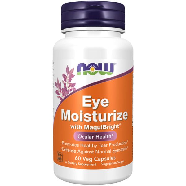 Eye Moisturize with MaquiBright, 60 Veg Capsules, NOW Foods For Cheap