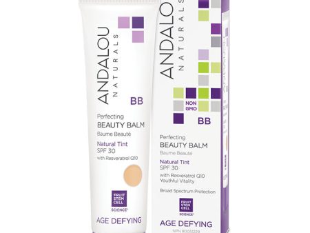 Perfecting BB Beauty Balm Natural Tint SPF 30, 2 oz, Andalou Naturals Hot on Sale