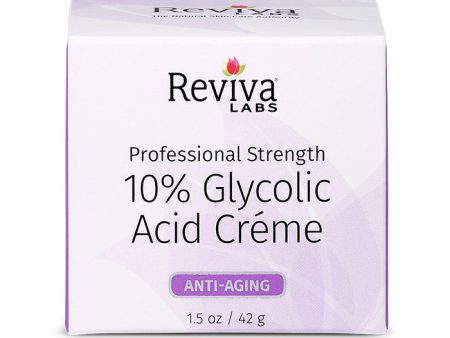 Reviva Labs 10% Glycolic Acid Cream, 1.5 oz For Discount