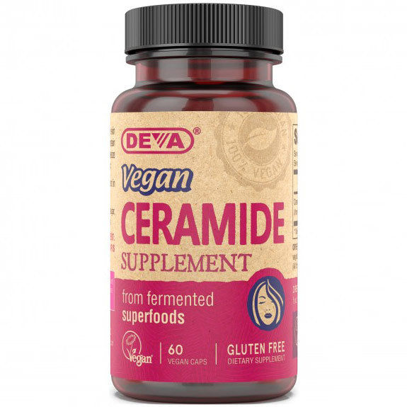 Vegan Ceramide Supplement, 60 Capsules, Deva Nutrition Supply