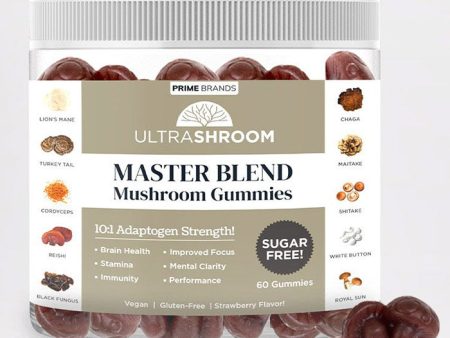 Ultra Shroom Master Blend Mushroom Gummies, 60 Gummies, Prime Brands Fashion