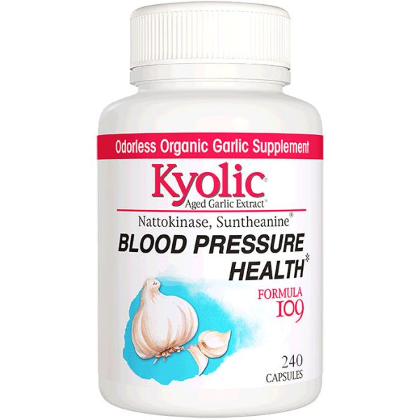 Kyolic Blood Pressure Health Formula 109, Value Size, 240 Capsules, Wakunaga Discount