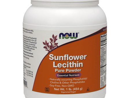 Sunflower Lecithin Pure Powder, 1 lb, NOW Foods Cheap