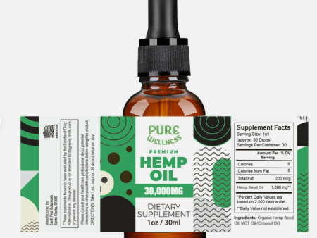 Best Hemp Oil 30,000mg - Natural Wellness Online Sale