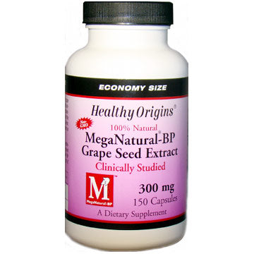 MegaNatural-BP Grape Seed Extract, 300 mg, 150 Capsules, Healthy Origins Discount