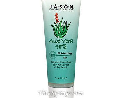 Aloe Vera Super Gel 98% Tube 4 oz, Jason Natural Online Hot Sale