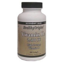 Vitamin D3 2400IU, 360 SoftGels, Healthy Origins Fashion