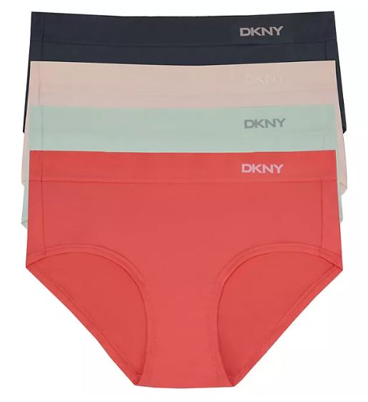 DKNY - Pack de 4 hipsters para mujer ropa interior femenina Sale