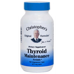 Thyroid Maintenance Formula Capsule, 100 Vegicaps, Christopher s Original Formulas Online now