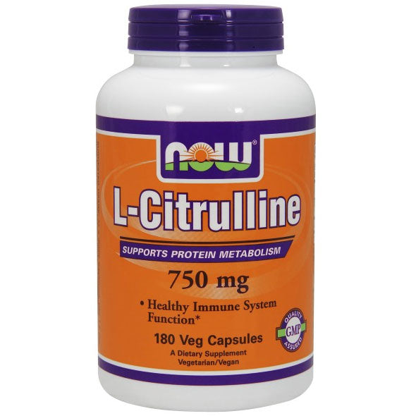 L-Citrulline 750 mg, 180 Capsules, NOW Foods For Sale