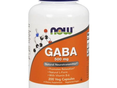 GABA 500 mg, 200 Capsules, NOW Foods For Discount