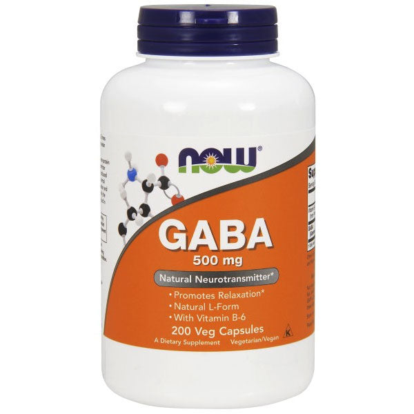 GABA 500 mg, 200 Capsules, NOW Foods For Discount