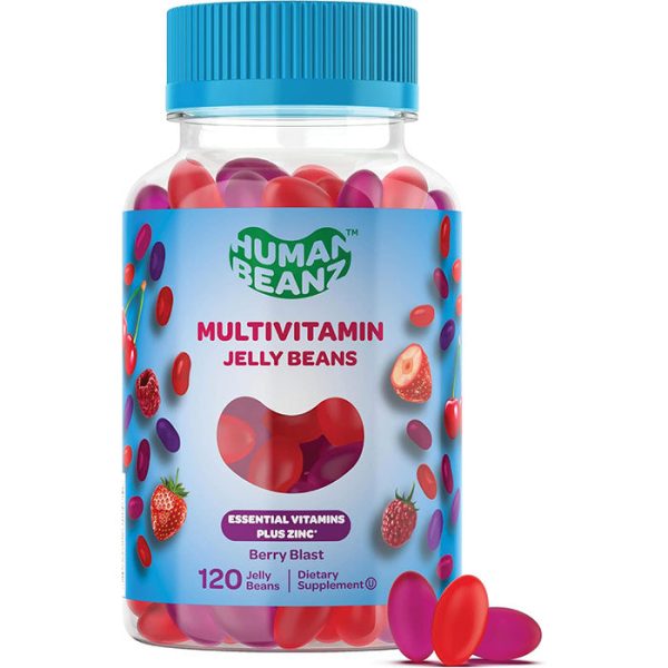 Multivitamin Jelly Bean Gummies with Zinc for Adults, 120 Jelly Beans, Human Beanz Online Hot Sale