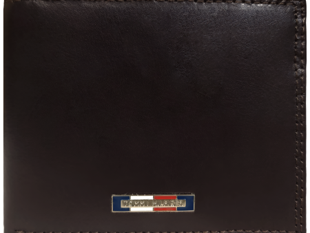 Billetera Tommy Hilfiger con dige color marrón oscuro For Discount