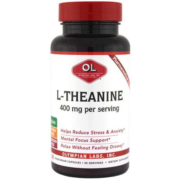 L-Theanine 200mg, 60 Capsules, Olympian Labs Online Sale