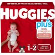 Pañales para bebés Little Snugglers Plus de Huggies Tallas  1 - 2 - 64 Pañales - sin caja Cheap