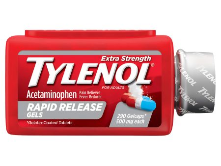 Tylenol Extra Strength Acetaminophen Rapid Release Gels, 290 Ct on Sale