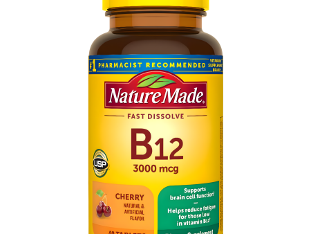 Vitamina B12 Sublingual 3000 mcg , Nature Made Micro-pastillas, 40 unidades Online Hot Sale