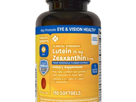 Member s Mark Lutein 25mg Zeaxanthin 5mg 150 softgels Fashion