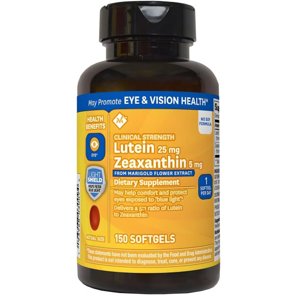 Member s Mark Lutein 25mg Zeaxanthin 5mg 150 softgels Fashion